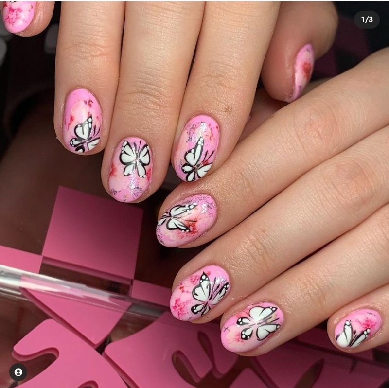 spring floral nail designs