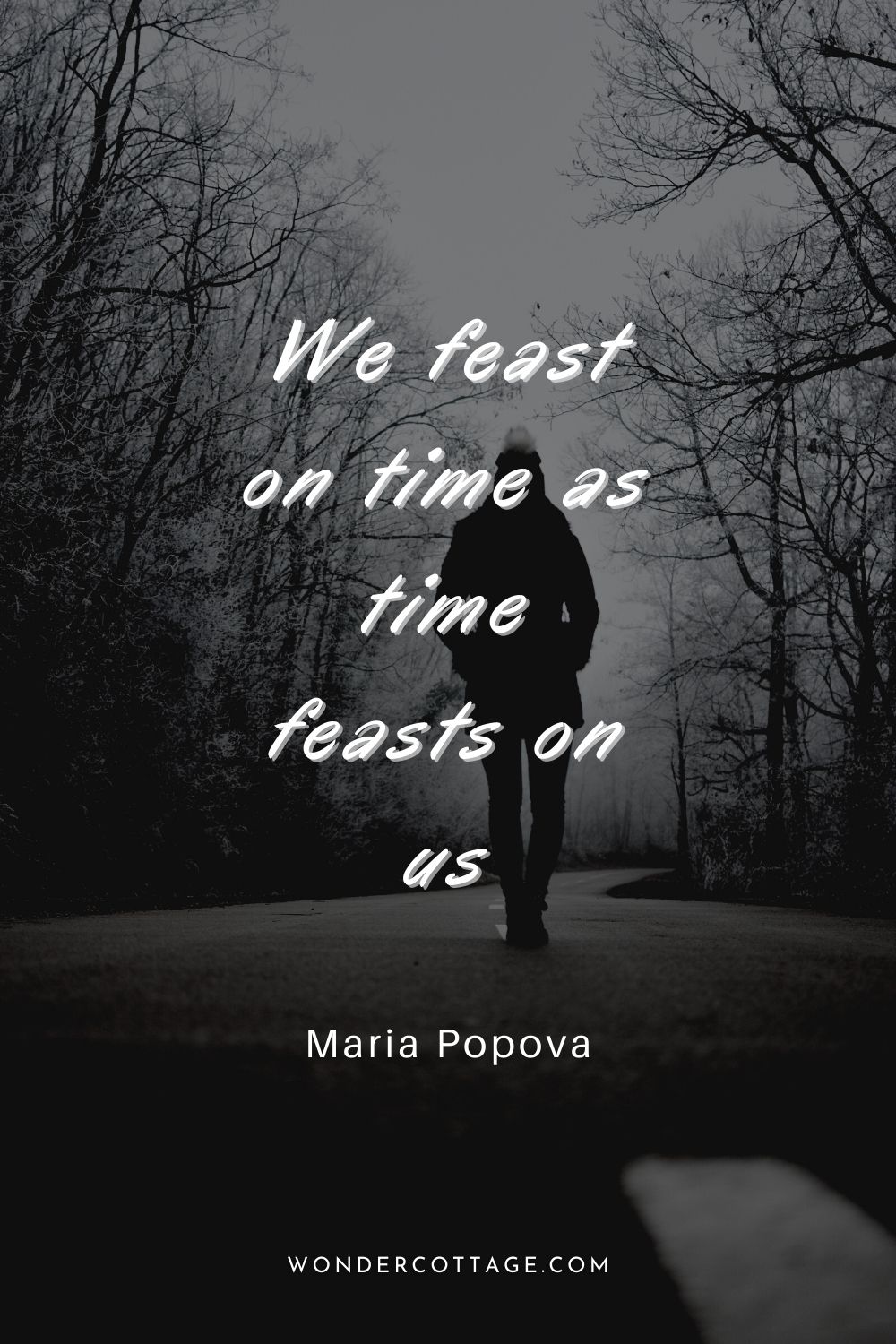 We feast on time as time feasts on us.  Maria Popova