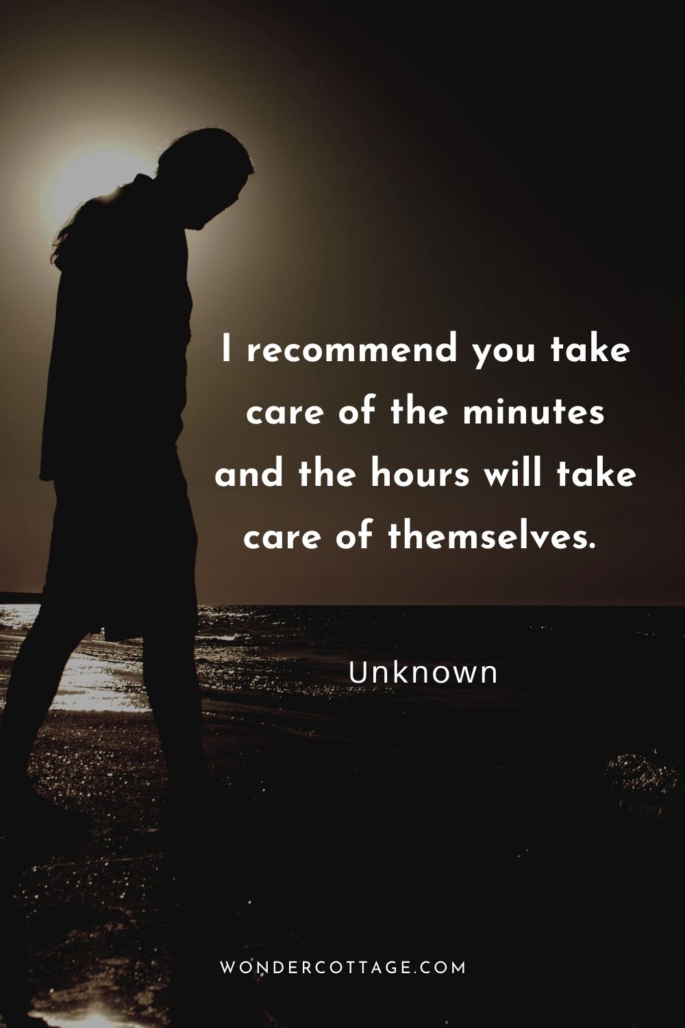 I recommend you take care of the minutes and the hours will take care of themselves.  Unknown