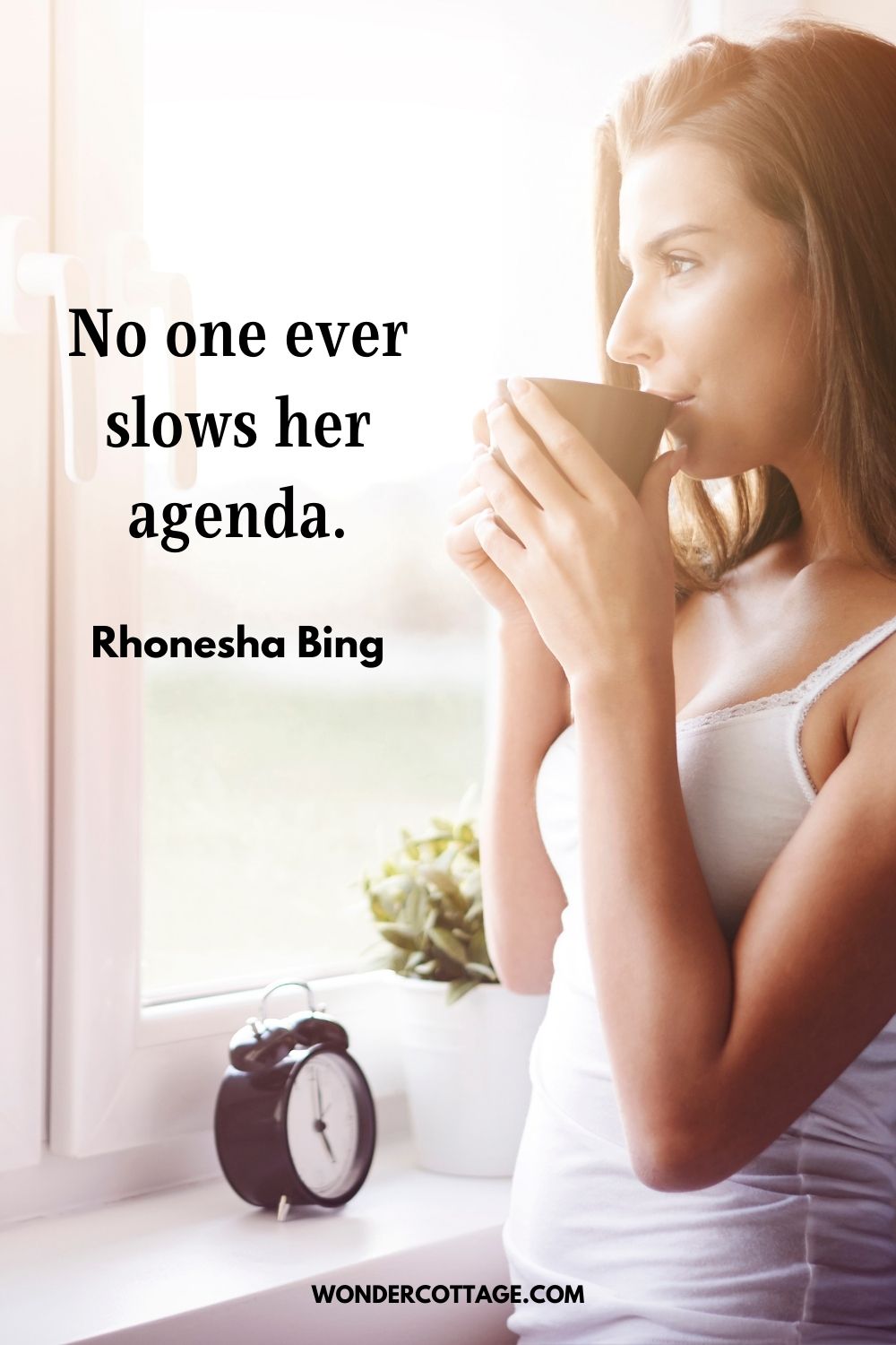 No one ever slows her agenda." Rhonesha Bing