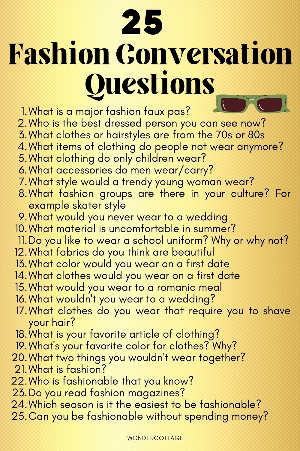 Fashion Conversation Questions