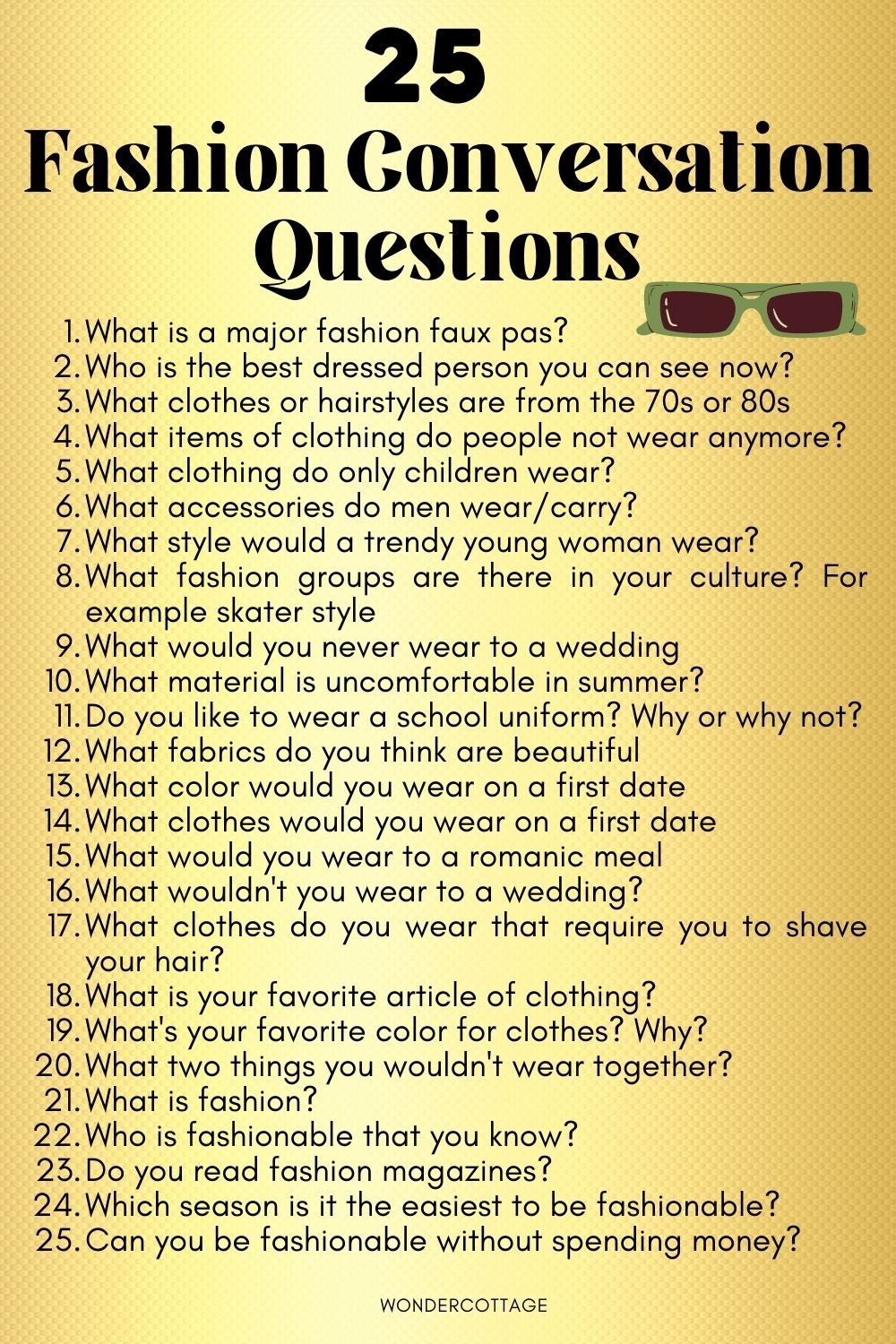 103 Fun Fashion Questions To Ask - Wonder Cottage