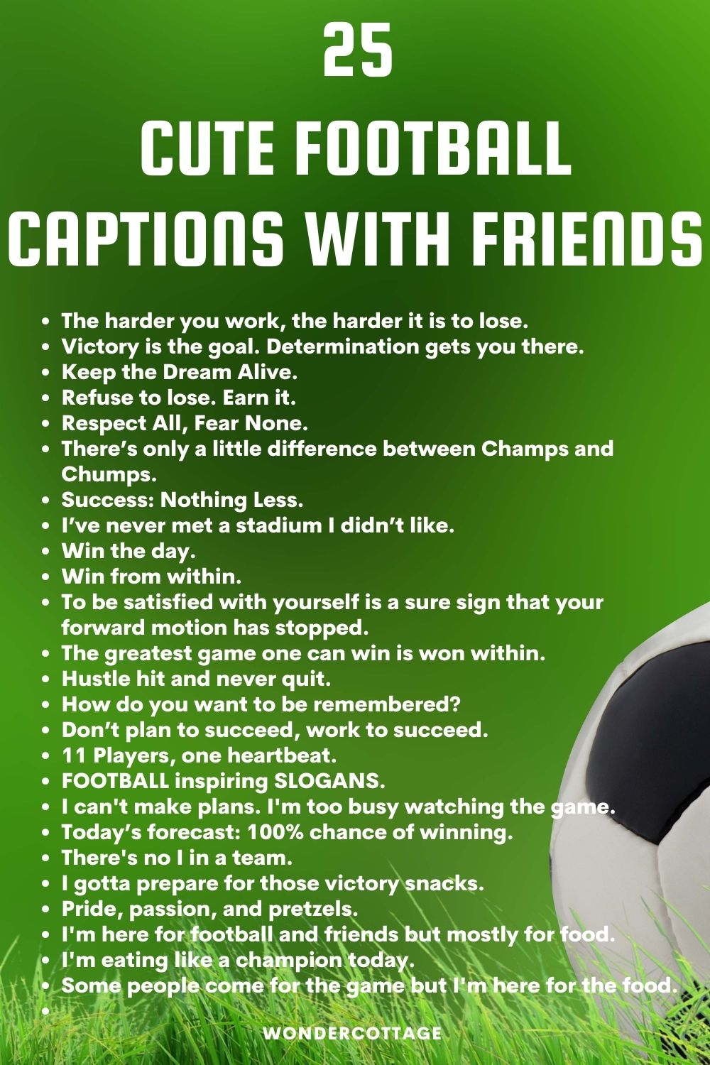 Cute Football Captions With Friends