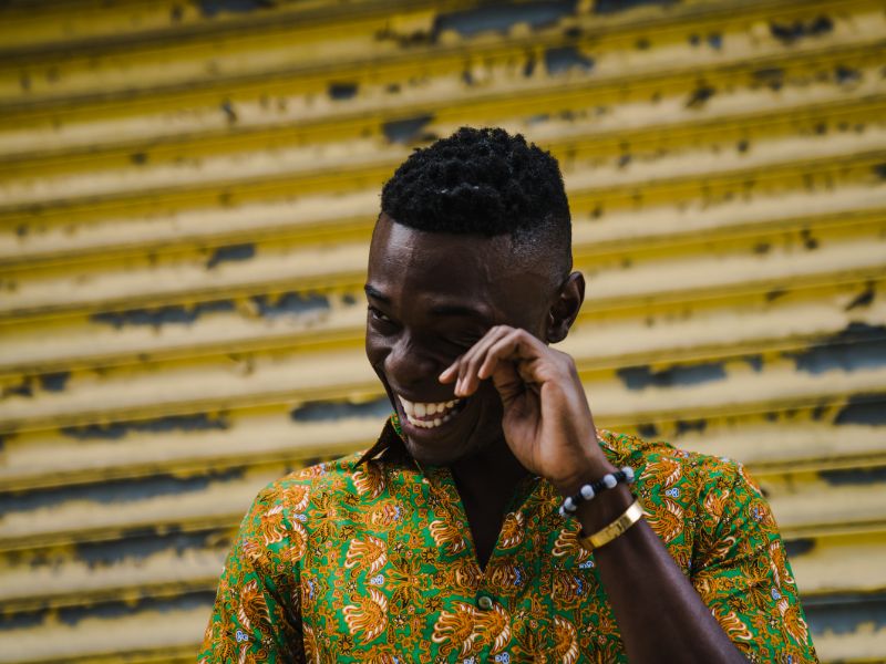 A smiling man