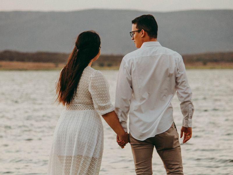 A godly couple going for a walk