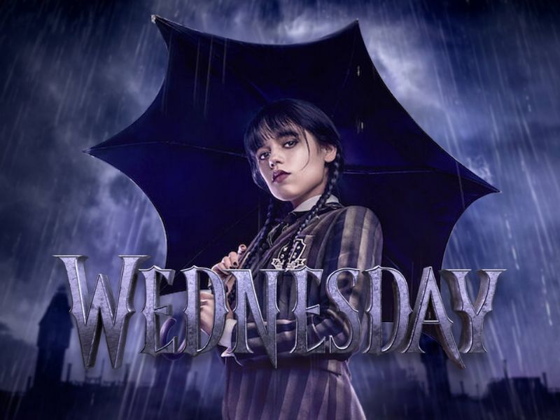 A flier of the Netflix series, Wednesday