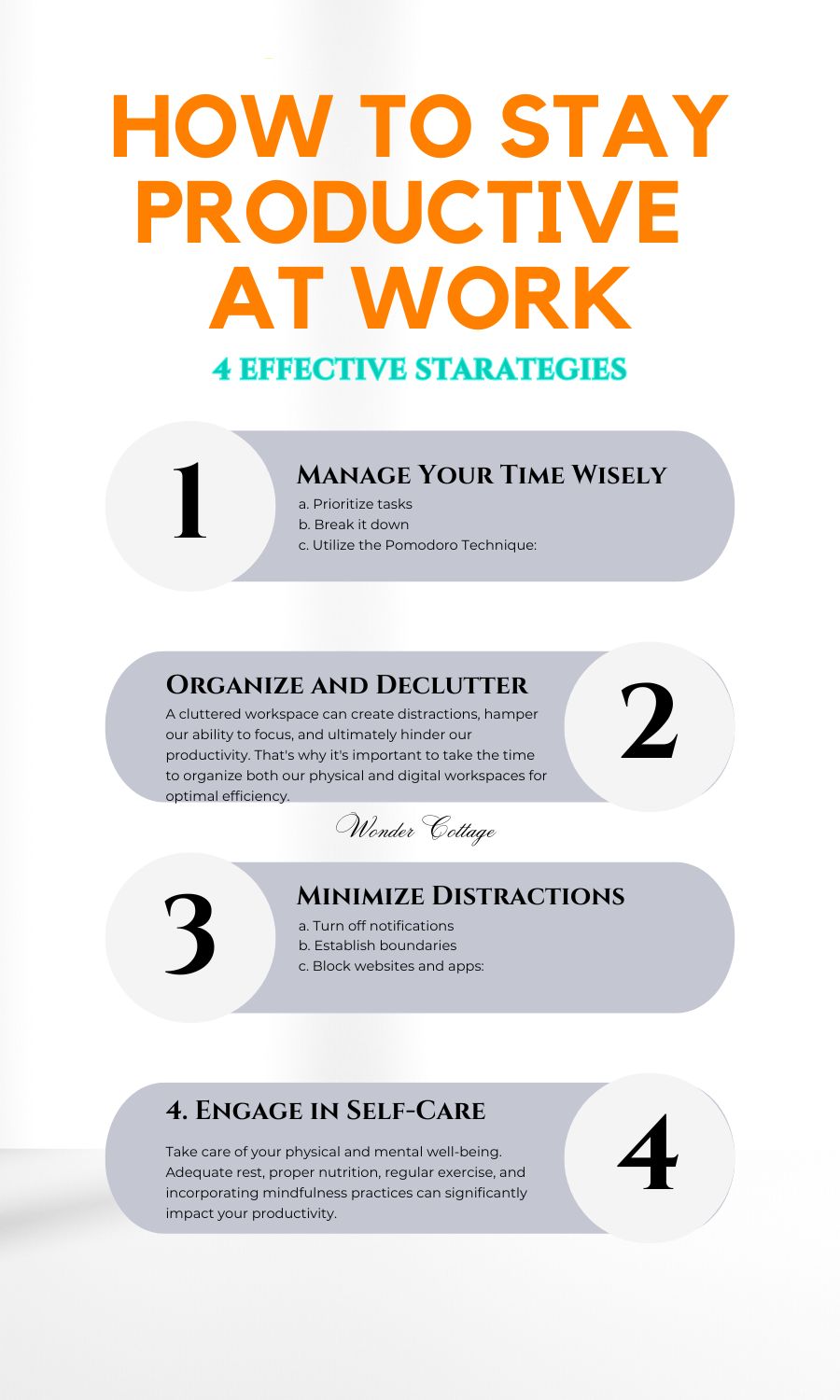 How to stay productive at work
