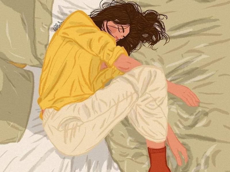 An animated look of my tired self