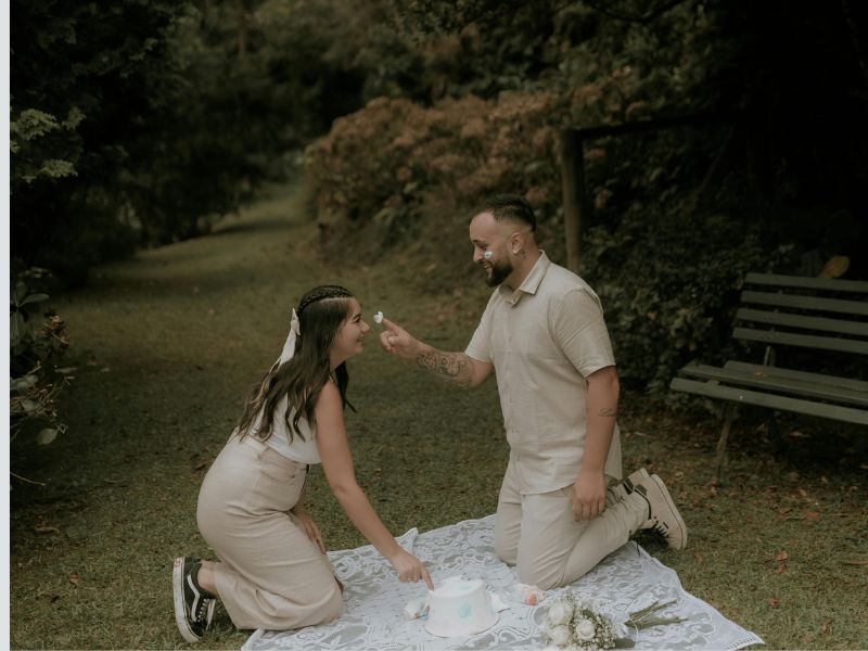 A couple keeping the romance alive