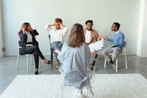 couples in counselling for toxic relationship or failed love